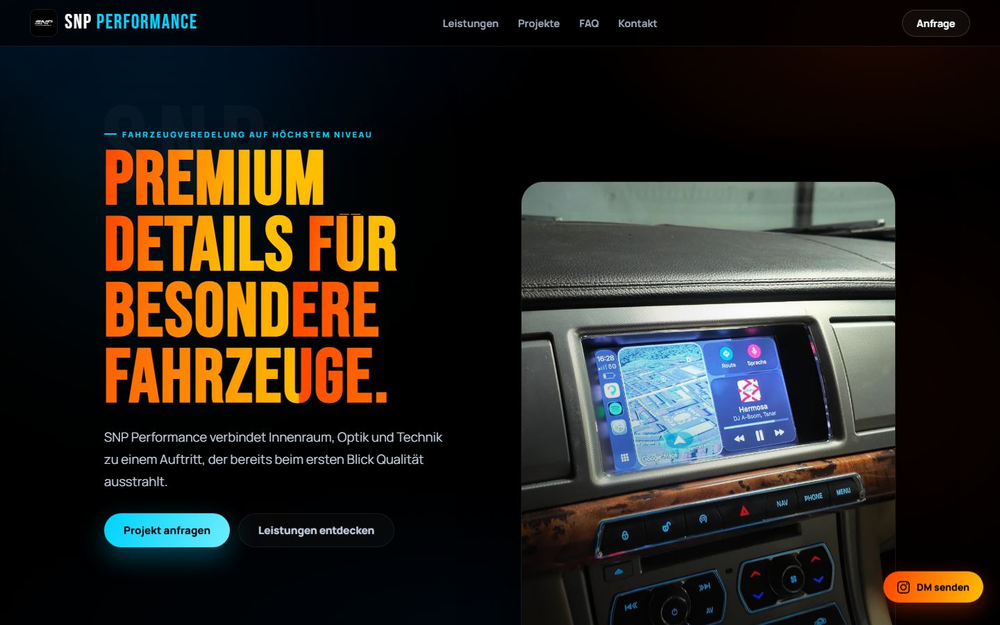 Startseite von SNP Performance